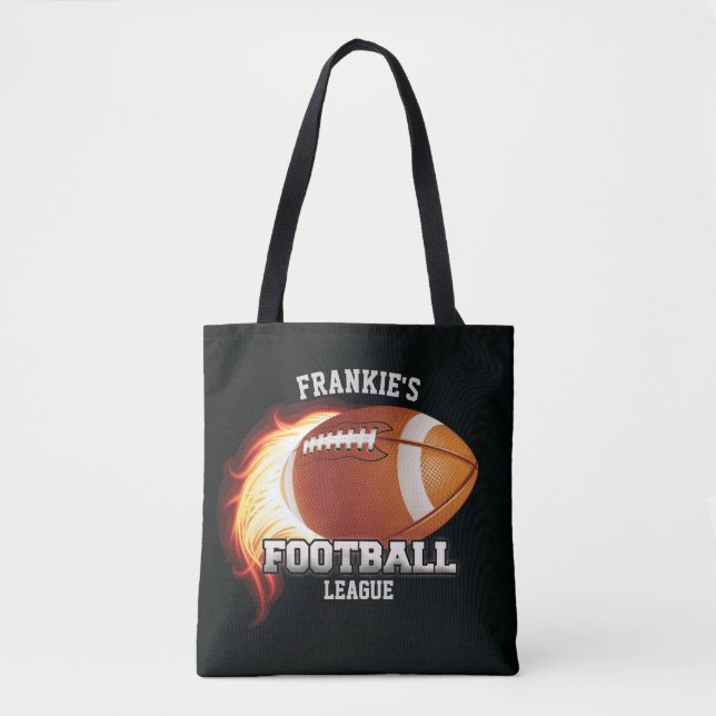 Personalisiert NAME American Football Flames Sport (Vorderseite)