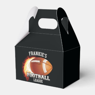 Personalisiert NAME American Football Flames Sport Geschenkschachtel