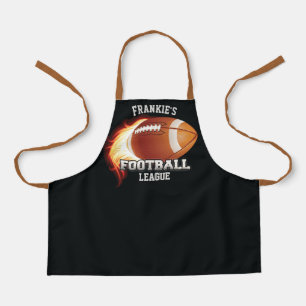 Personalisiert NAME American Football Flames Sport Schürze