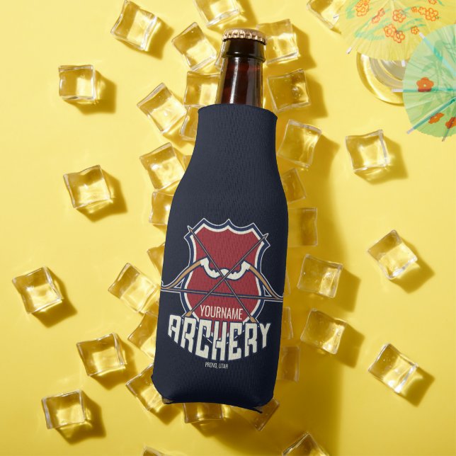 Personalisiert NAME Archery Sports Recurve Bow Arr Flaschenkühler (In Situ Sommer)