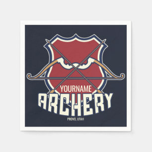 Personalisiert NAME Archery Sports Recurve Bow Arr Serviette