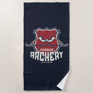 Personalisiert NAME Archery Sports Recurve Bow Arr Strandtuch