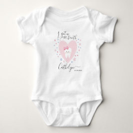Personalisiert Name Baby Girl First Tooth Outfit Strampler