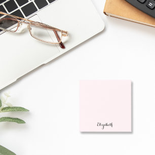 Personalisiert Name Baby Pink Zuhause Office Busin Post-it Klebezettel
