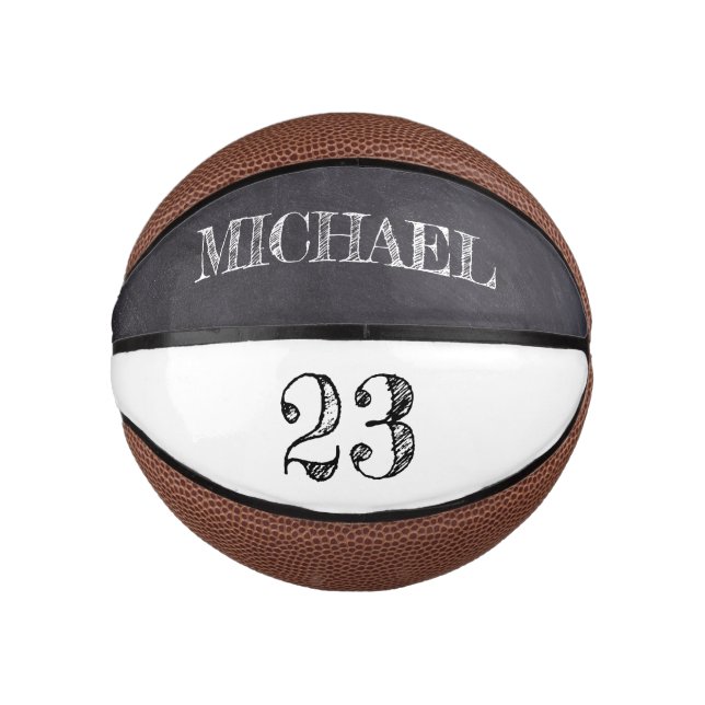 Personalisiert Name Ball Player benutzerdefinierte Mini Basketball (Vorderseite)
