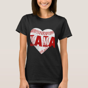 Personalisiert Name Baseball-Mama T-Shirt