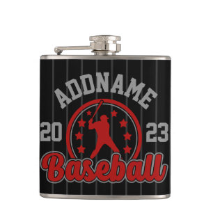 Personalisiert NAME Baseball Team Player Game Flachmann