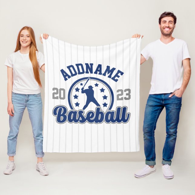 Personalisiert NAME Baseball Team Player Game Fleecedecke (Beispiel)