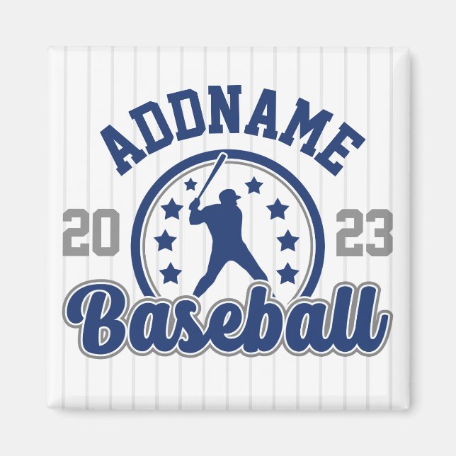Personalisiert NAME Baseball Team Player Game Magnet (Vorne)
