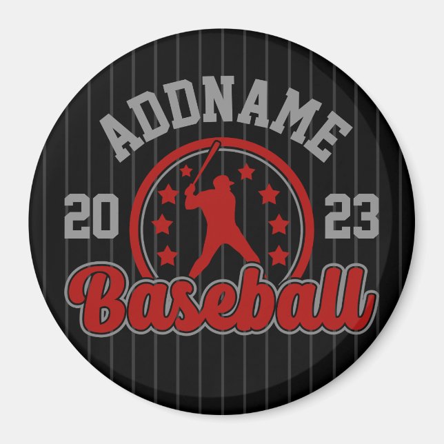 Personalisiert NAME Baseball Team Player Game Magnet (Vorne)