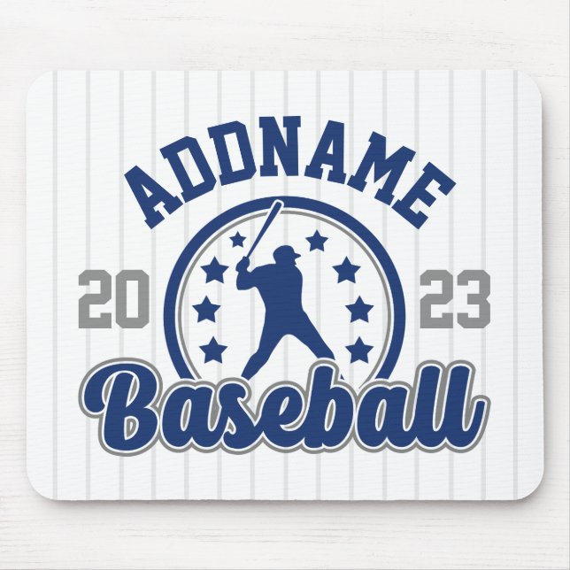 Personalisiert NAME Baseball Team Player Game Mousepad (Vorne)