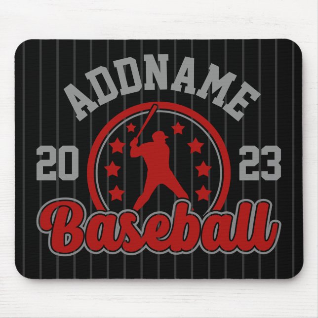 Personalisiert NAME Baseball Team Player Game Mousepad (Vorne)
