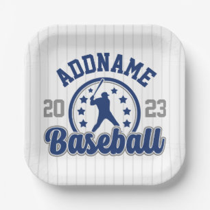 Personalisiert NAME Baseball Team Player Game Pappteller