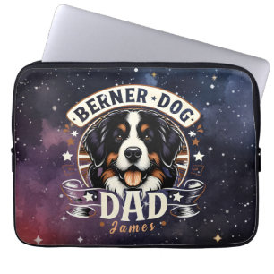 Personalisiert Name Berner Dog Vater - Bernese Dad Laptopschutzhülle