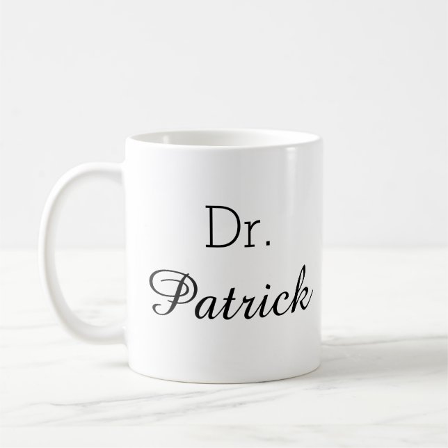 Personalisiert [Name]" Berufliche Kaffee-Tasse Kaffeetasse (Links)