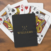 Personalisiert Name Black and Gold Golf Clubs