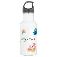 Personalisiert Name Boho Blume Aquarellmalerei