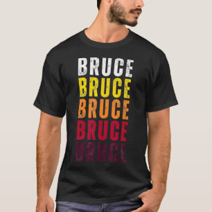 Personalisiert Name Bruce Vintag Bruce T-Shirt