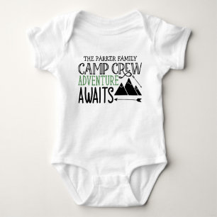 Personalisiert NAME Camping Erlebnis Baby Strampler