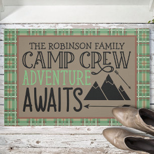 Personalisiert NAME Camping Erlebnis Fußmatte