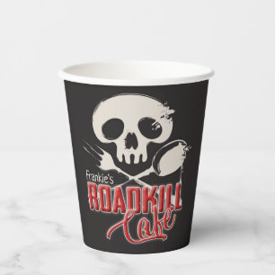 Personalisiert NAME Cheeky Roadkill Cafe Party Pappbecher