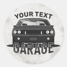 Personalisiert NAME Classic Muscle Garage Retro
