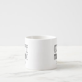 Personalisiert Name Coffee Maniac - Funny Espressotasse