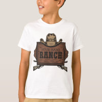 Personalisiert NAME Cowboy Guns Western Ranch Zeic