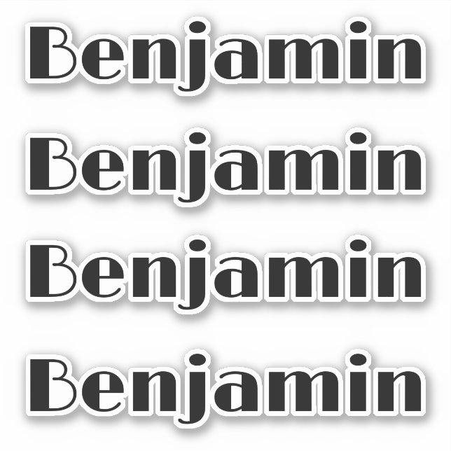 Personalisiert Name Decal Custom Times Vier Aufkle Aufkleber (Vorderseite)