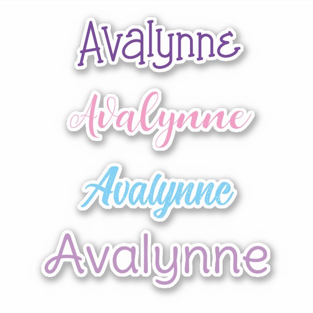 Personalisiert Name Decal Custom Times Vier Aufkle Aufkleber (Vorderseite)