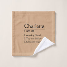 Personalisiert Name Definition Handtuch