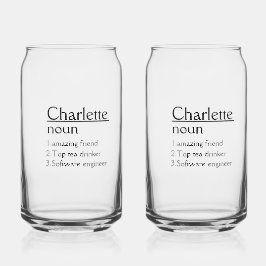 Personalisiert Name Definition Tumbler Dosenglas