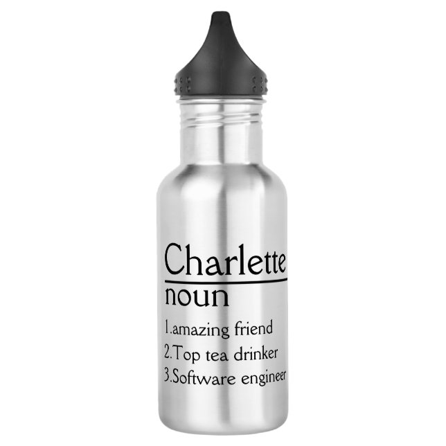 Personalisiert Name Definition Tumbler Edelstahlflasche (Links)