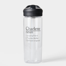 Personalisiert Name Definition Tumbler Trinkflasche