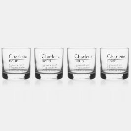 Personalisiert Name Definition Tumbler Whiskyglas