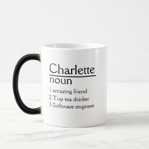 Personalisiert Name Definition weiße Tasse