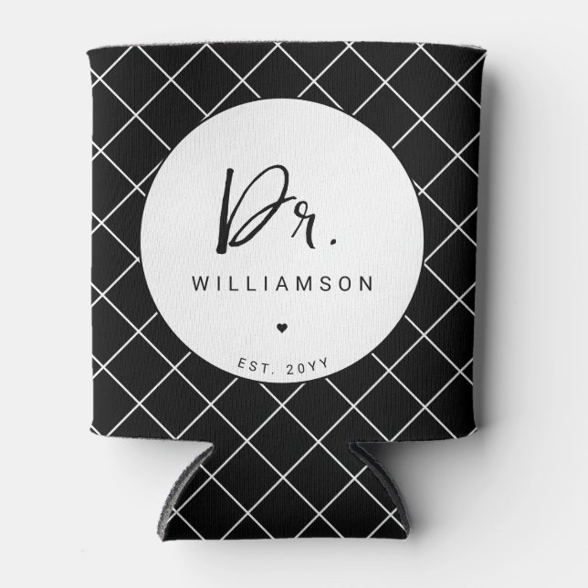 Personalisiert Name Dr. Minimalistisch Doctor Absc Dosenkühler (Vorderseite)