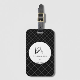 Personalisiert Name Dr. Minimalistisch Doctor Absc Gepäckanhänger