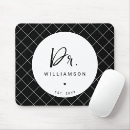 Personalisiert Name Dr. Minimalistisch Doctor Absc Mousepad