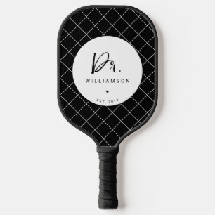 Personalisiert Name Dr. Minimalistisch Doctor Absc Pickleball Schläger