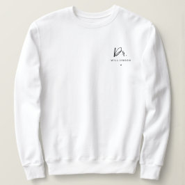Personalisiert Name Dr. Minimalistisch Doctor Absc Sweatshirt