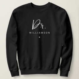 Personalisiert Name Dr. Minimalistisch Doctor Absc Sweatshirt