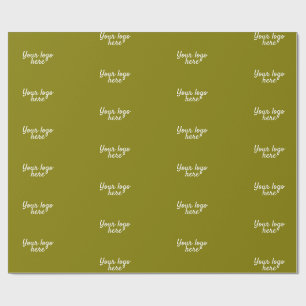 Personalisiert Name Einfach stylish Ihr Logo hier Geschenkpapier