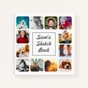 Personalisiert Name Foto White Sketch Notizbuch