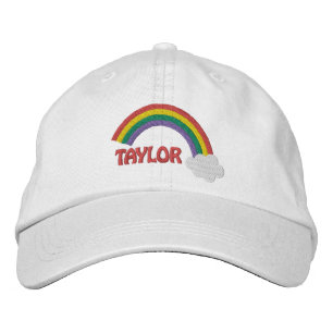 Personalisiert Name Gay Pride Rainbow Bestickte Baseballkappe
