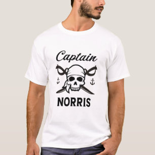 Personalisiert Name Gift Captain Norris T-Shirt