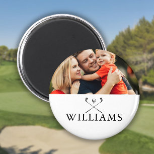 Personalisiert Name Golf Clubs Foto Magnet