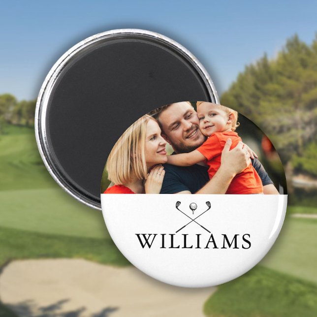 Personalisiert Name Golf Clubs Foto Magnet (Personalized Name Golf Clubs Photo Magnet)