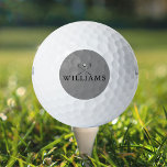 Personalisiert Name Golf Clubs Grau Golfball<br><div class="desc">Personalisieren Sie den Namen in klassischer Typografie,  um ein einzigartiges Golfgeschenk zu schaffen und für jeden Golfer zu behalten. Entwickelt von Thisisnotme©</div>
