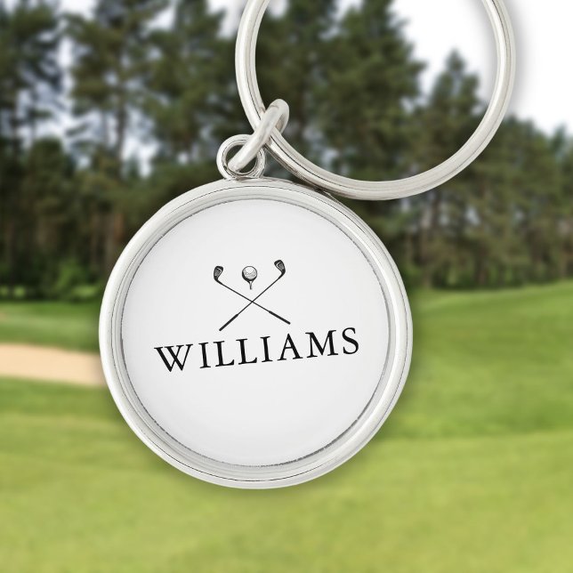 Personalisiert Name Golf Clubs Schlüsselanhänger (Personalized Name Golf Clubs Keychain)